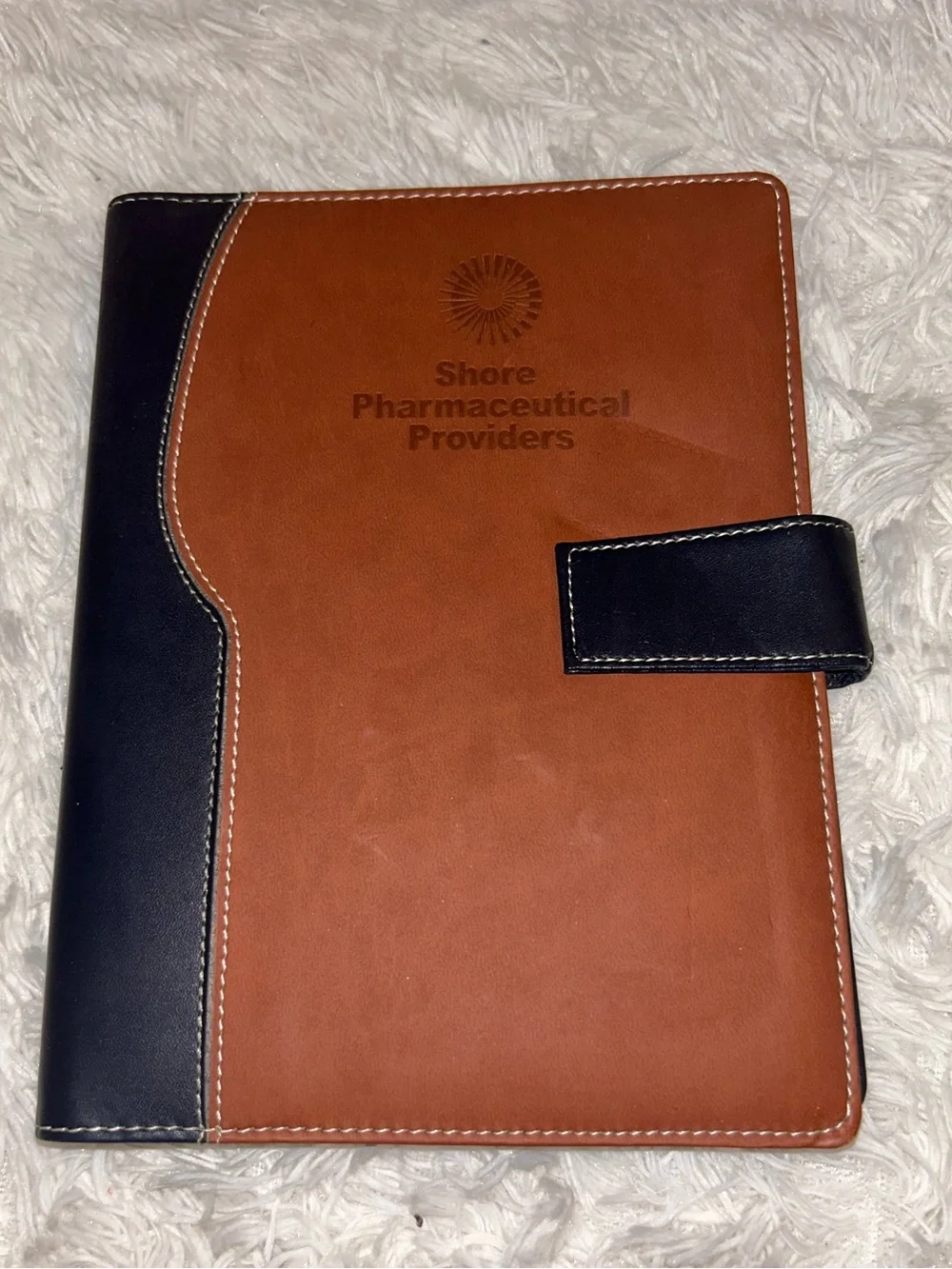 Brown & Black Tablet Folio Case with Compartments Small Size for On the Go
